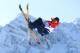 SOCHI, RUSSIA - FEBRUARY 07: James Woods of Great Britain practices during a Ski Slopestyle official training session ahead of the the Sochi 2014 Winter Olympics at Rosa Khutor Extreme Park on February 7, 2014 in Sochi, Russia. (Photo by Cameron Spencer