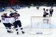 SOCHI, RUSSIA - FEBRUARY 13: Phil Kessel #81 of United States scores a goal against Slovakia in the second period during the Men's Ice Hockey Preliminary Round Group A game on day six of the Sochi 2014 Winter Olympics at Shayba Arena on February 13, 2014