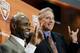 Charlie Strong (left)