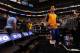 SALT LAKE CITY, UT - JANUARY 31: Klay Thompson #11 of the Golden State Warriors runs out before the game against the Utah Jazz at Energy Solutions Arena on January 31, 2014 in Salt Lake City, Utah. NOTE TO USER: User expressly acknowledges and agrees tha