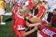 Eric Lueshen at the 2005 Nebraska Fan Day.