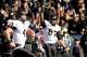 BIRMINGHAM, AL - JANUARY 04: Jordan Matthews #87 of the Vanderbilt Commodores reacts to a touchdown by Patton Robinette #4 against the Houston Cougars during the BBVA Compass Bowl at Legion Field on January 4, 2014 in Birmingham, Alabama. (Photo by Stac