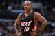 13 Dec 2000: Tim Hardaway #10 of the Miami Heat looks on during the game against the Los Angeles Clippers at the STAPLES Center in Los Angeles, California. The Heat defeated the Clippers 94-88. NOTE TO USER: It is expressly understood that the only righ
