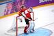 SOCHI, RUSSIA - FEBRUARY 13: Carey Price #31 of Canada leans on the net prior to the start of the Men's Ice Hockey Preliminary Round Group B game against Norway on day six of the Sochi 2014 Winter Olympics at Bolshoy Ice Dome on February 13, 2014 in Soch