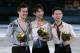 Chan (left), Hanyu and Denis Ten.