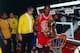 CHICAGO - FEBRUARY 6: Michael Jordan #23 of the Chicago Bulls poses for a photo after winning the 1988 NBA Slam Dunk Contest on February 6, 1988 at Chicago Stadium in Chicago, Illinois. NOTE TO USER: User expressly acknowledges and agrees that, by downloa