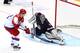 SOCHI, RUSSIA - FEBRUARY 15: Jonathan Quick #32 of the United States makes a save on a shootout against Pavel Datsyuk #13 of Russia during the Men's Ice Hockey Preliminary Round Group A game on day eight of the Sochi 2014 Winter Olympics at Bolshoy Ice D