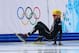 Scott's fall during the 1,500-meter final.