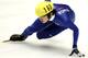 KOBE, JAPAN - OCTOBER 28: Ahn Hyun-Soo of South Korea skates in the Men's 1000 Metres Final during the ISU World Cup Short Track at the Port Island Sports Center on October 28, 2007, in Kobe, Hyogo Prefecture, Japan. (Photo by Koichi Kamoshida/Getty Ima