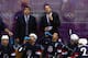 SOCHI, RUSSIA - FEBRUARY 15: Head coach Dan Bylsma of the United States looks on in the third period against Russia during the Men's Ice Hockey Preliminary Round Group A game on day eight of the Sochi 2014 Winter Olympics at Bolshoy Ice Dome on February