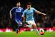 MANCHESTER, ENGLAND - FEBRUARY 15: Samir Nasri (R) of Manchester City holds off Mohamed Salah (L) of Chelsea during the FA Cup Fifth Round match between Manchester City and Chelsea at the Etihad Stadium on February 15, 2014 in Manchester, England. (Phot