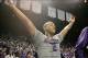 Feb 10, 2014; Manhattan, KS, USA; Kansas State Wildcats guard Marcus Foster (2) celebrates an 85-82 overtime win against the Kansas Jayhawks at Fred Bramlage Coliseum. Mandatory Credit: Scott Sewell-USA TODAY Sports