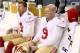 SEATTLE, WA - JANUARY 19: Kicker Phil Dawson #9 and punter Andy Lee #4 of the San Francisco 49ers sit on the bench during the 2014 NFC Championship against the Seattle Seahawks at CenturyLink Field on January 19, 2014 in Seattle, Washington. (Photo by Ch