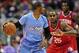 February 9, 2014; Los Angeles, CA, USA; Los Angeles Clippers point guard Chris Paul (3) moves the ball against the Philadelphia 76ers during the first half at Staples Center. Mandatory Credit: Gary A. Vasquez-USA TODAY Sports