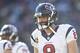 NASHVILLE, TN - DECEMBER 29: Matt Schaub #8 of the Houston Texans walks off the field during a game against the Tennessee Titans at LP Field on December 29, 2013 in Nashville, Tennessee. The Titans defeated the Texans 16-10. (Photo by Wesley Hitt/Getty