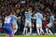 MANCHESTER, ENGLAND - FEBRUARY 15: Steven Jovetic of Manchester City celebrates after scoring the first goal past Petr Cech of Chelsea during the FA Cup Fifth Round match sponsored by Budweiser between Manchester City and Chelsea at Etihad Stadium on Feb