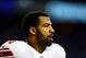 Dec 22, 2013; Detroit, MI, USA; New York Giants outside linebacker Spencer Paysinger (54) against the Detroit Lions at Ford Field. Mandatory Credit: Andrew Weber-USA TODAY Sports