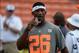 January 25, 2014; Honolulu, HI, USA; New York Giants safety Antrel Rolle (26) takes photographs with a GoPro camera during the 2014 Pro Bowl Ohana Day at Aloha Stadium. Mandatory Credit: Kirby Lee-USA TODAY Sports
