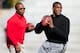 The client list of quarterback coach George Whitfield Jr. (left) includes Cam Newton (right), Johnny Manziel, Andrew Luck and now Everett Golson.