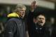 LONDON - DECEMBER 18: Arsenal Manager Arsene Wenger (L) and Chelsea Manager Jose Mourinho (R) give instructions from the sidelines during the Barclays Premiership match between Arsenal and Chelsea at Highbury on December 18, 2005 in London, England. (Ph