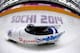 SOCHI, RUSSIA - FEBRUARY 16: pilot Alexander Zubkov and Alexey Voevoda of Russia team 1 make a run during the Men's Two-Man Bobsleigh heats on Day 9 of the Sochi 2014 Winter Olympics at Sliding Center Sanki on February 16, 2014 in Sochi, Russia. (Photo