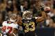 NEW ORLEANS, LA - NOVEMBER 06: Jabari Greer #33 of the New Orleans Saints nearly intercepts a pass intended for Preston Parker #87 of the Tampa Bay Buccaneers at Mercedes-Benz Superdome on November 6, 2011 in New Orleans, Louisiana. (Photo by Kevin C. C