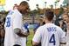 Sep 27, 2013; Los Angeles, CA, USA; NBA player Jason Collins and singer Lance Bass on hand at the first annual LGBT Night Out at Dodger Stadium prior to the game against the Los Angeles Dodgers and the Colorado Rockies. Mandatory Credit: Jayne Kamin-Oncea