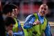 PALMA DE MALLORCA, SPAIN - OCTOBER 11: Pepe Reina of Spain jokes with his team-mates during the FIFA 2014 World Cup Qualifier match between Spain and Belarus at Iberostars Stadium on October 11, 2013 in Palma de Mallorca, Spain. (Photo by David Ramos/Ge