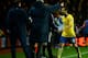 SOUTHAMPTON, ENGLAND - JANUARY 28: Mathieu Flamini of Arsenal leaves the field after receiving a red card during the Barclays Premier League match between Southampton and Arsenal at St Mary's Stadium on January 28, 2014 in Southampton, England. (Photo b