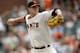 SAN FRANCISCO, CA - AUGUST 11: Matt Cain #18 of the San Francisco Giants pitches against the Baltimore Orioles at AT&T Park on August 11, 2013 in San Francisco, California. (Photo by Thearon W. Henderson/Getty Images)