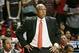 Feb 18, 2014; Lubbock, TX, USA; Texas Tech Red Raiders head coach Tubby Smith on the sidelines in the game with the Kansas Jayhawks at United Spirit Arena. Mandatory Credit: Michael C. Johnson-USA TODAY Sports