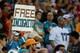 TAMPA, FL - NOVEMBER 11: A Miami Dolphins fan holds a sign for Richie Incognito during a game against the Tampa Bay Buccaneers at Raymond James Stadium on November 11, 2013 in Tampa, Florida. (Photo by Mike Ehrmann/Getty Images)