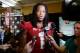 NEWPORT BEACH, CA - JANUARY 4: Wide receiver Kelvin Benjamin of the Florida State Seminoles speaks during a Vizio BCS National Championship media day news conference January 4, 2014 in Newport Beach, California. (Photo by Kevork Djansezian/Getty Images)