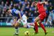 LIVERPOOL, ENGLAND - NOVEMBER 23: Steven Gerrard of Liverpool tangles with Gareth Barry of Everton during the Barclays Premier League match between Everton and Liverpool at Goodison Park on November 23, 2013 in Liverpool, England. (Photo by Alex Livesey