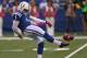 INDIANAPOLIS, IN - OCTOBER 21: Pat McAfee #1 of the Indianapolis Colts punts against the Cleveland Browns at Lucas Oil Stadium on October 21, 2012 in Indianapolis, Indiana. The Colts defeated the Browns 17-13. (Photo by Jonathan Daniel/Getty Images)
