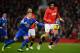 MANCHESTER, ENGLAND - DECEMBER 04: Marouane Fellaini of Manchester United competes with Ross Barkley of Everton during the Barclays Premier League match between Manchester United and Everton at Old Trafford on December 4, 2013 in Manchester, England. (P