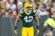 Nov 4, 2013; Green Bay, WI, USA; Green Bay Packers safety Morgan Burnett (42) during the game against the Chicago Bears at Lambeau Field. Chicago won 27-20. Mandatory Credit: Jeff Hanisch-USA TODAY Sports