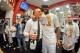 MIAMI, FL - JUNE 20: LeBron James #6 of the Miami Heat celebrates with team President Pat Riley in the locker room following the Heat's victory against the San Antonio Spurs in Game Seven of the 2013 NBA Finals on June 20, 2013 at American Airlines Arena