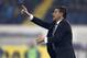 ATHENS,GREECE - JANUARY 12: Olympiakos coach Michel Gonzalez shouts to his players during the Greek Superleague match between Atromitos Athinon and Olympiacos at the Peristeri Stadium on January 12, 2014 in Athens,Greece. (Photo by Aris Messins/EuroFoot