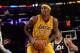LOS ANGELES, CA - FEBRUARY 11: Jordan Hill #27 of the Los Angeles Lakers goes to the basket against the Utah Jazz at Staples Center on February 11, 2014 in Los Angeles, California. NOTE TO USER: User expressly acknowledges and agrees that, by downloading