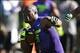 Jul 2, 2013; Beaverton, OR, USA; Running back Leonard Fournette (5) runs with the ball during the Nike 7on7 pool play at Nike World Headquarters in Beaverton, Oregon on Tuesday July, 2, 2013. Mandatory Credit: Steve Dykes-USA TODAY Sports
