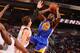 PHOENIX, AZ - FEBRUARY 8: Jordan Crawford #55 of the Golden State Warriors shoots against the Phoenix Suns on February 8, 2014 at U.S. Airways Center in Phoenix, Arizona. NOTE TO USER: User expressly acknowledges and agrees that, by downloading and or usi