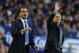 LIVERPOOL, ENGLAND - SEPTEMBER 14: Chelsea Manager Jose Mourinho and Everton Manager Roberto Martinez (L) react during the Barclays Premier League match between Everton and Chelsea at Goodison Park on September 14, 2013 in Liverpool, England. (Photo by
