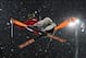 Feb 18, 2014; Krasnaya Polyana, RUSSIA; Noah Bowman (CAN) on his final run in the men's freestyle skiing halfpipe during the Sochi 2014 Olympic Winter Games at Rosa Khutor Extreme Park. Mandatory Credit: Guy Rhodes-USA TODAY Sports