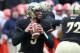 Nov 23, 2013; West Lafayette, IN, USA; Purdue Boilermakers quarterback Danny Etling (5) passes the ball during the third quarter against the Illinois Fighting Illini at Ross Ade Stadium. Illinois won 20-16. Mandatory Credit: Pat Lovell-USA TODAY Sports