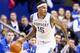LEXINGTON, KY - FEBRUARY 04: Willie Cauley-Stein #15 of the Kentucky Wildcats dribbles the ball during the game against the Ole Miss Rebels at Rupp Arena on February 4, 2014 in Lexington, Kentucky. (Photo by Andy Lyons/Getty Images)