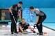 SOCHI, RUSSIA - FEBRUARY 19: Brad Jacobs of Canada releases the stone during the men's semifinal match between Canada and People's Republic of China at Ice Cube Curling Center on February 19, 2014 in Sochi, Russia. (Photo by Paul Gilham/Getty Images)