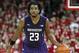 Jan 29, 2014; Madison, WI, USA; Northwestern Wildcats guard JerShon Cobb (23) looks to pass during the game with the Wisconsin Badgers at the Kohl Center. Mandatory Credit: Mary Langenfeld-USA TODAY Sports