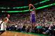 BOSTON, MA - JANUARY 17: Jodie Meeks #20 of the Los Angeles Lakers shoots the ball against the Boston Celtics on January 17, 2014 at the TD Garden in Boston, Massachusetts. NOTE TO USER: User expressly acknowledges and agrees that, by downloading and or