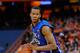 SYRACUSE, NY - FEBRUARY 01: Rodney Hood #5 of the Duke Blue Devils controls the ball against the Syracuse Orange during the second half at the Carrier Dome on February 1, 2014 in Syracuse, New York. Syracuse defeated Duke 91-89 in overtime. (Photo by R